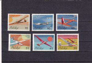 SA08a Poland 1968 World Gliding Championship in Leszno mint stamps