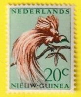 NETHERLANDS NEW GUINEA SCOTT#29 1956 20c BIRD OF PARADISE - MNH