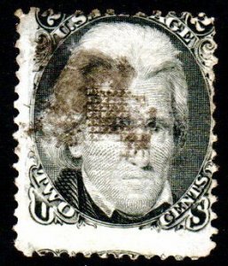 SC# 87 - (2c) - Jackson, black, E grill - USED single.