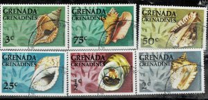 GRENADA GRENADINE 1976 SEASHELLS CTO