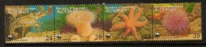 ALDERNEY SGA56/9 1993 ENDANGERD SPECIES MNH 