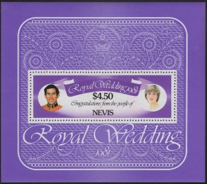Nevis 1981 MNH Sc 141 $4.50 Charles and Diana Royal Wedding
