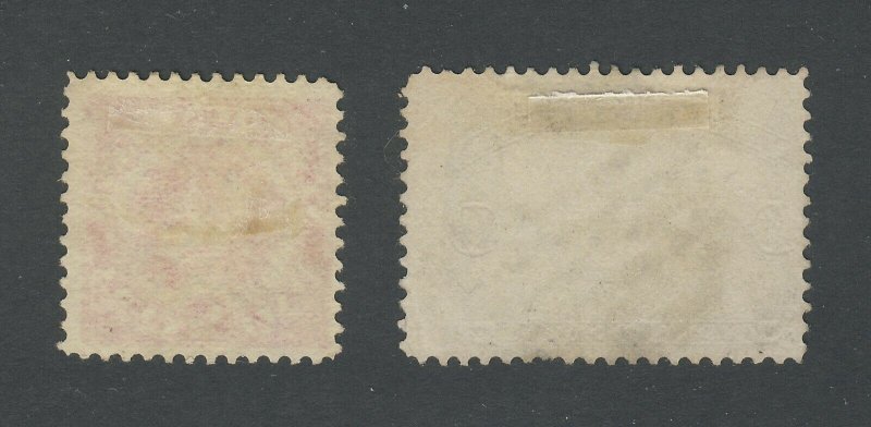 2x Newfoundland Used Stamps; #56-1/2c U F/VF & #59-10c U F Guide Value = $53.00