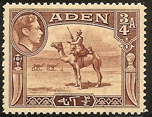 Aden  17 Mint OG 1939 3/4a Camel Corpsman