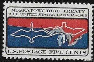 Scott 1306 US Stamp 1966 5c Migratory Bird Treaty MNH