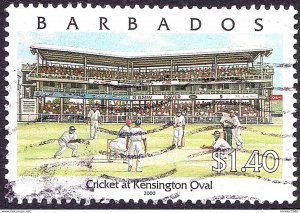 BARBADOS 2000 QEII $1.40 Multicoloured, Pride of Barbados-Cricket at Kingston...