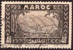 French Morocco 133 - Used - 40c Moulay Idriss of the Zehroun (1933)