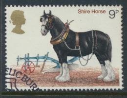 Great Britain  SG 1063 SC# 839 Used / FU with First Day Cancel - Horses