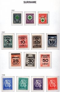 NETHERLAND SURINAME 1927-1975 COLLECTION OF 550+ STAMPS COMPLETE SETS