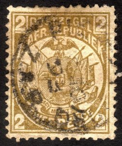 1887, Transvaal, 2p, Used, Sc 126