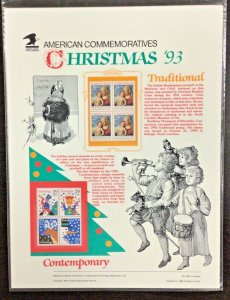 Commemorative panel #426  Christmas Madonna & Child/Greetings 2789-94  29 c 1994