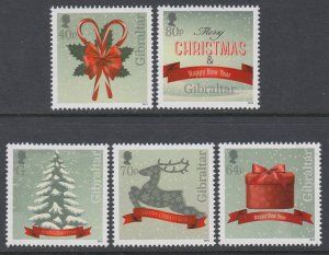 Gibraltar 1534-1538 Christmas MNH VF