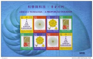 2007 MACAO MACAU SCIENCE & TECHNOLOGY The Golden Ratio SHEETLET