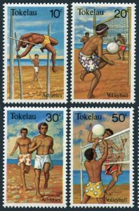 Tokelau 77-80, MNH. Michel 70-73. Volleyball, Running, High jump. 1981.