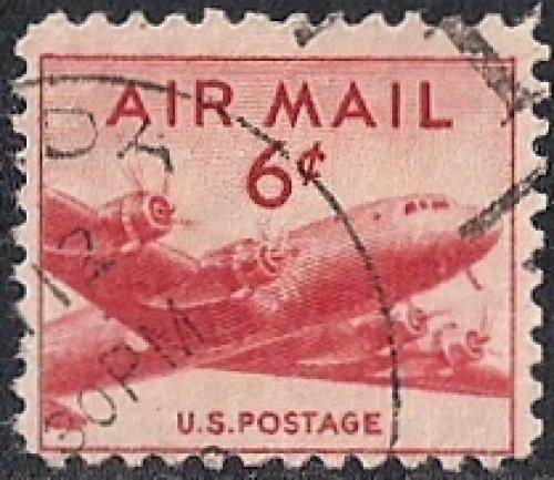 C39 6 cents DC-4,  Stamp used F