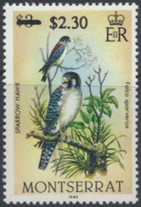 Montserrat  SC# 655 MNH   Birds surcharge   see details & scans