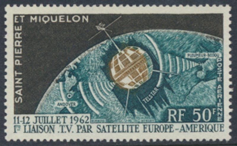 St Pierre & Miquelon  SC#  C26 MNH Space satellite  see details & scans