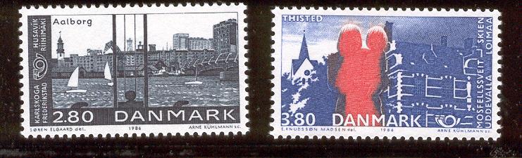 DENMARK 819-820 MNH NORDIC COOPERATION ISSUE 1986