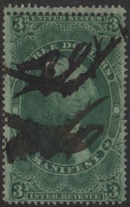 MALACK R86c F/VF, extra row of perfs at top, hole w6419