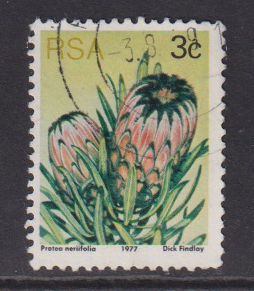 South Africa #477  used  1977  succulents  3c   Perf. 12 1/2