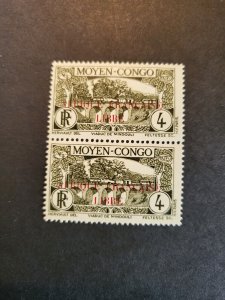 French Equatorial Africa Scott #128 pair, Error