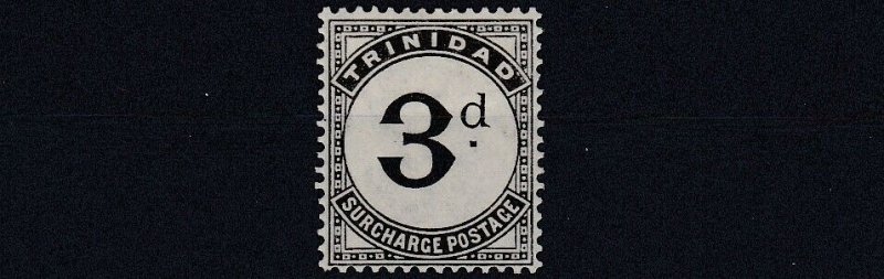 TRINIDAD  1905 - 06  SG   D12  3D    SLATE BLACK  MH  