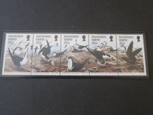 Ascension 1988 Sc 453 bird set MNH