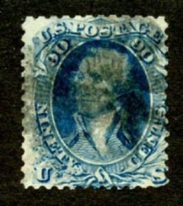 U.S. Scott 72 Picturing George Washington F Used w/Faults