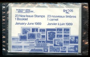 1989 January to June 23 New issue 1 booklet, Cat $25+ Canada mint stamps