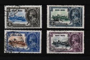 Hong Kong 1935 Silver Jubilee Good CDS Used SG133-136  WS46135