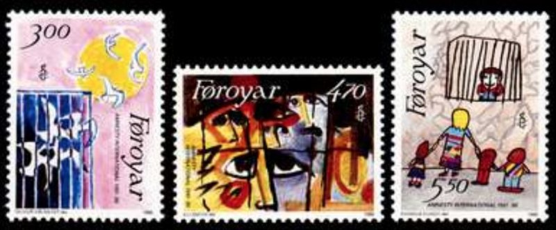 Faroe Islands #145-147 Fa138-140 MNH CV$5.55