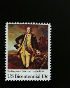 1977 13c Washington at Princeton by Peale Scott 1704 Mint F/VF NH