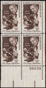 US #1754 CANCER DETECTION MNH LR PLATE BLOCK #38239 DURLAND $1.15