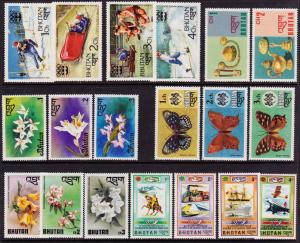 Lot of 19 stamps [6 partial sets] MNH