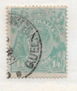 1920 Australia Sc37 1sh4p King George used