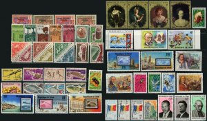 Chad Republic Postage Africa Stamp Collection Art Topical Used