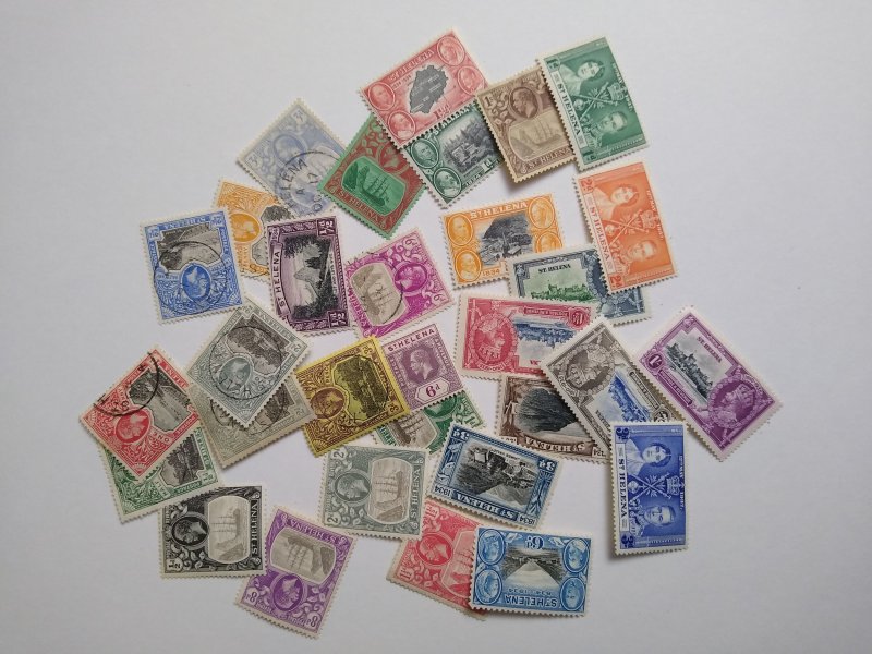selection St Helena 1912-37 (30) JN: CV $150