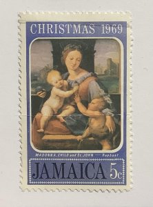 Jamaica 1969 Scott 293 used - 5c,  Christmas painting,  Madonna & Child