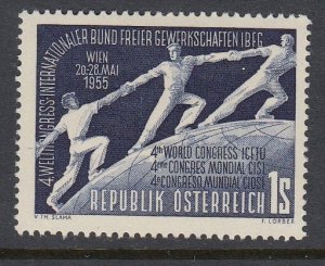 Austria 605 Trade Unions mnh