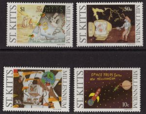 Thematic stamps ST KITTS 1999 MILLENIUM 547/50 mint