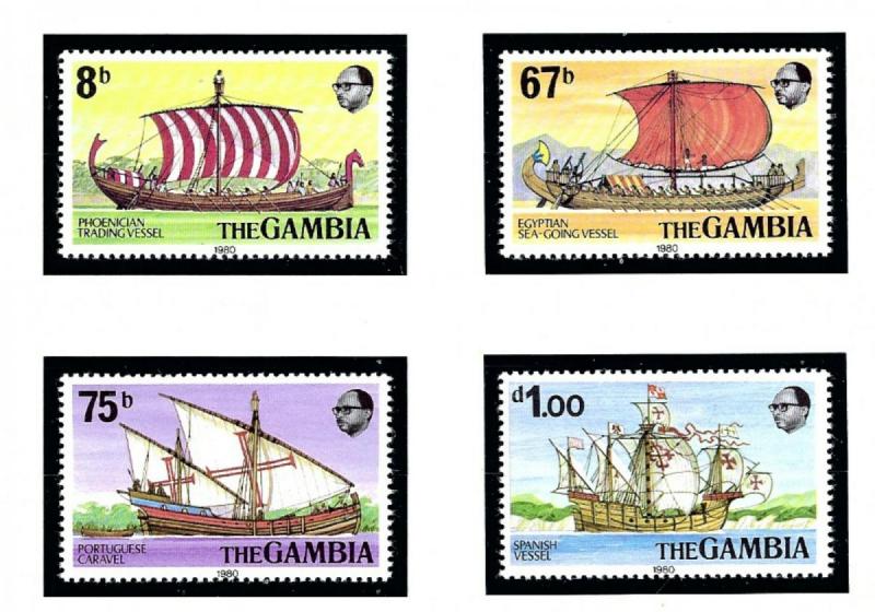 Gambia 413-16 MNH 1980 Ships