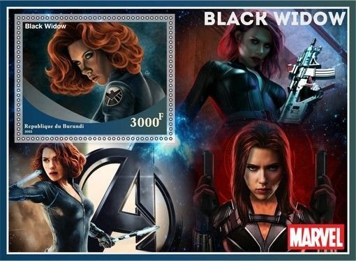 Stamps.Cinema. Marvel 2022 year  6 sheets perforated