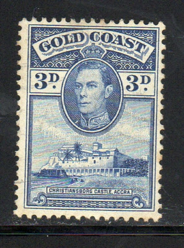 GOLD COAST #119  1938  3p KING GEORGE VI & CHRISTIANSBURG CASTLE MINT VF LH NG b