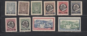 Vatican City # 102-109, E7-8, Portraits of Popes Surcharged, Mint NH, 1/2 Cat.