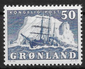 GREENLAND SG33 1950 50o BLUE MTD MINT*