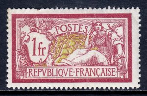 France - Scott #125 - MLH - Corner creasing and perf fold at top - SCV $26