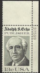 # 1700 MINT NEVER HINGED ADOLPH S. OCHS