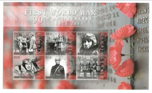 Gambia Sc 3168 NH issue of 2008- WORLD WAR I