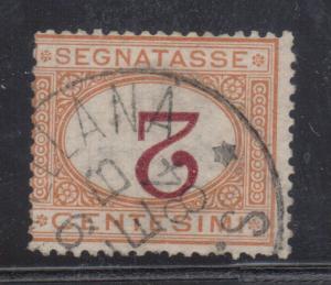 Italy #J4a Used Inverted 2 With Ideal Ellana 19 Feb 1884 Date Stamp **Cert.**