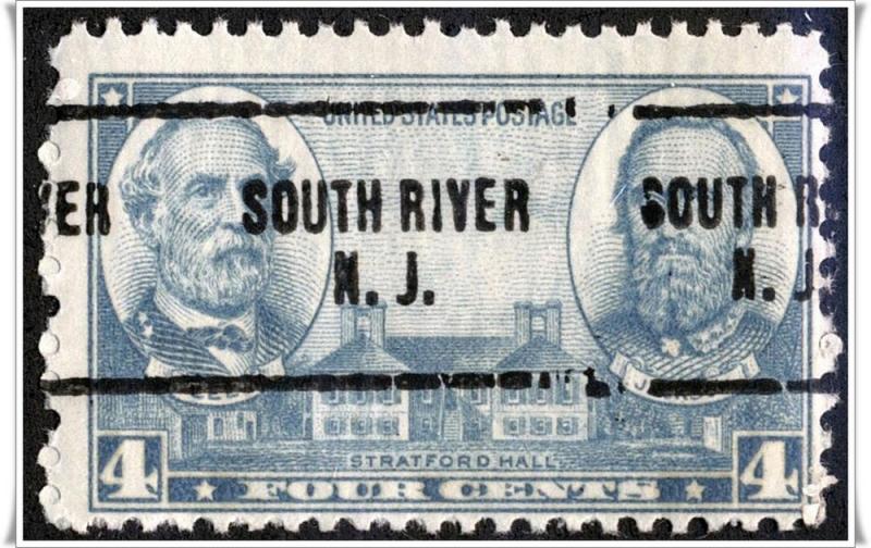 SC#788 4¢ Army Issue Precancel (South River, NJ) OG 